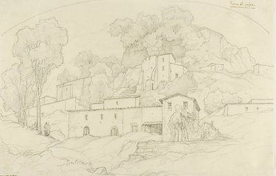 Rocca di Papa autorstwa François Edouard Bertin