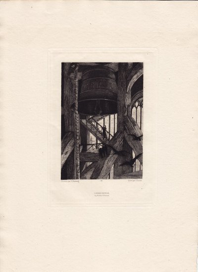 François Flameng - Victor Hugo - Pieśni o zmierzchu - Dzwon autorstwa Francois Flameng