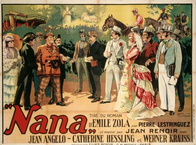 Plakat filmowy Nana autorstwa Jeana Renoira, 1926. autorstwa François Florit