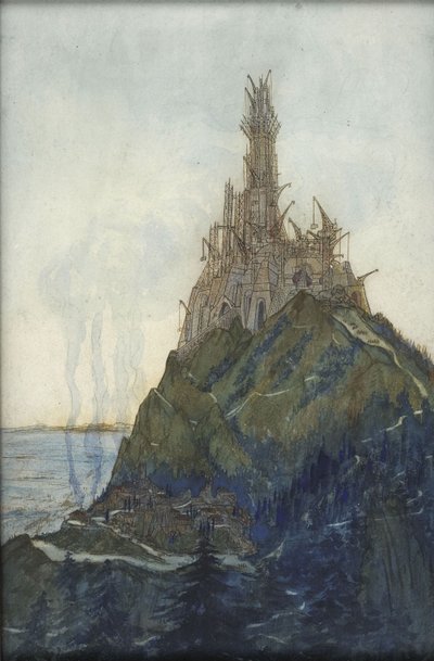 Świątynia Myśli, dedykowana Beethovenowi, w budowie, 1897-1914 autorstwa François Garas