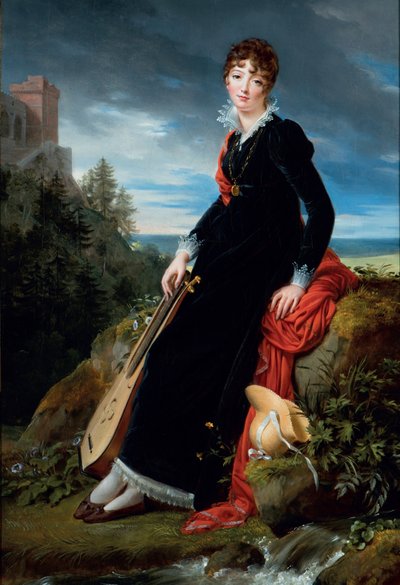 Portret hrabiny Katarzyny Joanny Gabrieli Starzeńskiej (1782-1862). autorstwa François Gérard