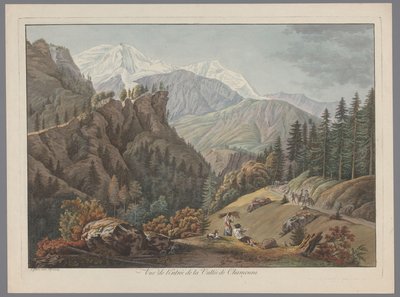 Widok na dolinę w Chamonix Vue de l