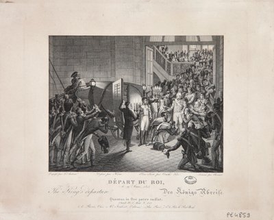 Wyjazd króla, 19 marca 1815, ok. 1820 autorstwa François Joseph Heim