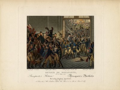 Napoleon powracający z wyspy Elba, 1815 autorstwa François Joseph Heim