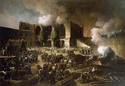 Obrona zamku Burgos w październiku 1812 r. autorstwa François Joseph Heim