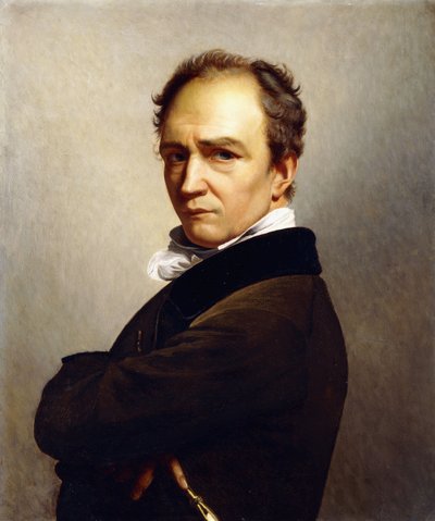 Portret Artysty trzymającego rysik, autorstwa François Joseph Navez