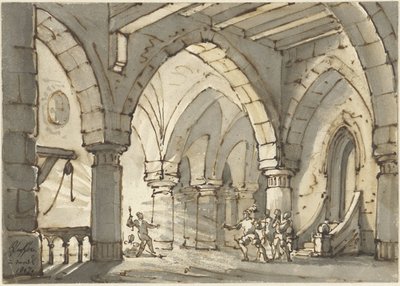 Scena ze sztuki Don Luis de Vargas autorstwa François Joseph Pfeiffer (II)
