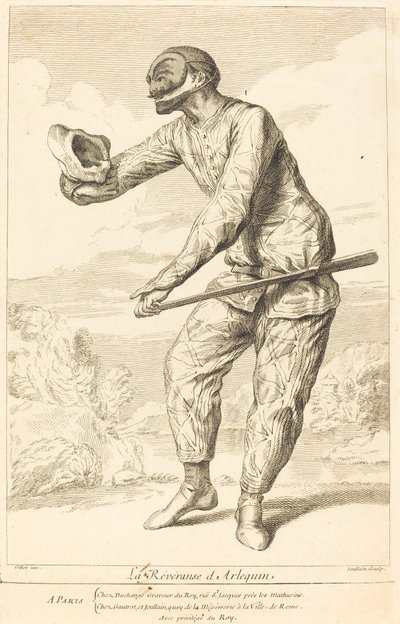 Cześć Arlekina autorstwa François Joullain after Claude Gillot
