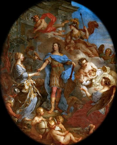 Ludwik XV przynosząc pokój Europie autorstwa François Le Moyne