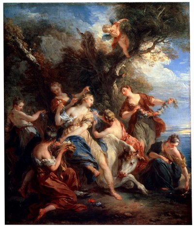 Gwałt Europy, ok. 1725 autorstwa François Lemoyne