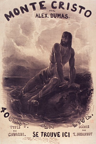 Louis Français-Dantès na swojej skale autorstwa Francois Louis Francais