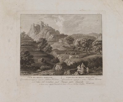 Vue de Rocca Giovine (nr V) autorstwa François Morel