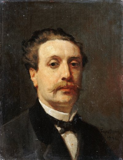Portret Guy de Maupassant autorstwa François Nicolas Auguste Feyen Perrin