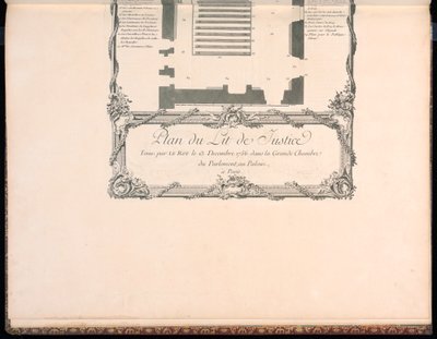 Plan Lit de Justice autorstwa Francois Nicolas Martinet