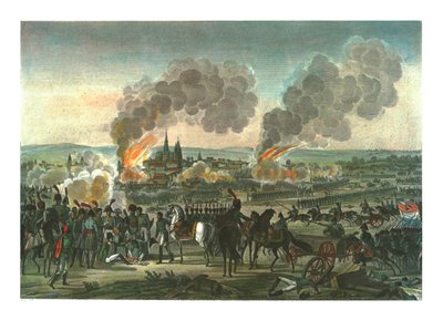 Podbój Ratyzbonu, 23 kwietnia 1809, ok. 1850 autorstwa François Pigeot