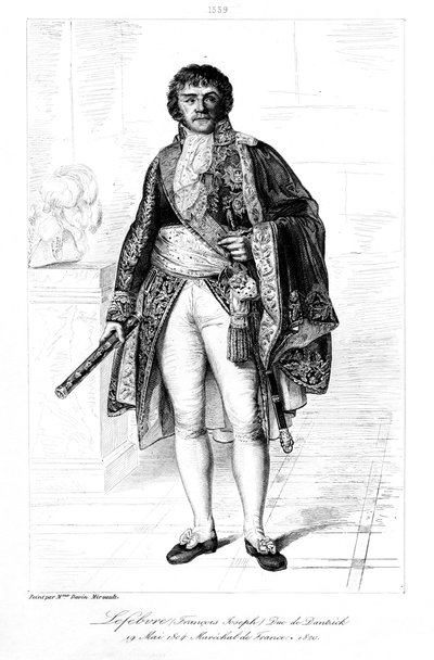 Francois Joseph Lefebvre 1755-1820, książę Dantzig, 1839. autorstwa François Pigeot