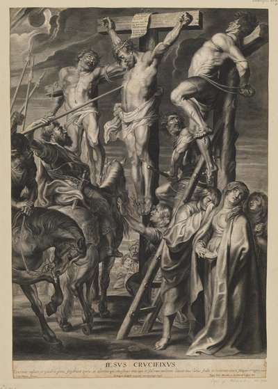 Chrystus na krzyżu między dwojgiem złodziei autorstwa François Ragot
