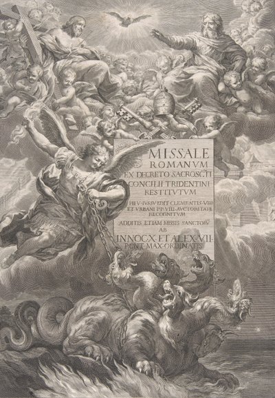 Trójca Święta ze św. 1662. autorstwa François Spierre