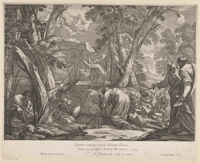 Eliasz w ognistym rydwanie autorstwa François Tortebat