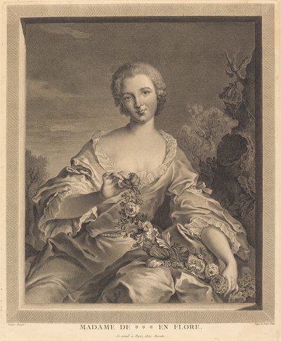 Pani XXX we Flora autorstwa François Voyez after Jean Marc Nattier