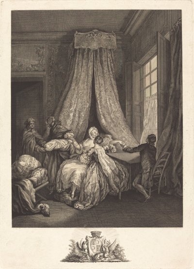 Owoc tajemnej miłości autorstwa François Voyez after Pierre Antoine Baudouin