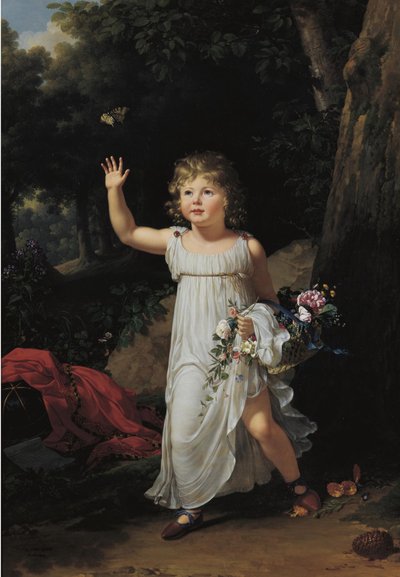 Francuski:  Portrait du jeune Edgar Clarke Portret Edgara Clarke