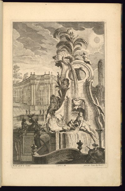 Projekt fontanny z Wenus autorstwa François de Cuvilliés the Elder