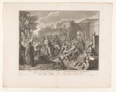 Wjazd Chrystusa do Jerozolimy Chrystus wjeżdżający do Jerozolimy (tytuł na obiekcie) autorstwa François van Bleyswijck