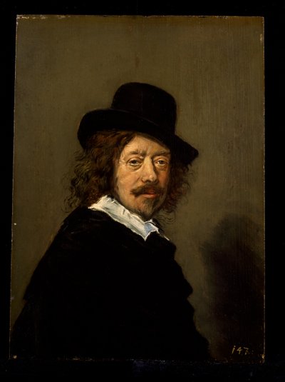 Portret artysty, ok. 1650 r. (olej na drewnie) autorstwa Frans (after) Hals