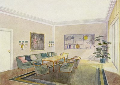 Wnętrza z lat 30.: Recepcja (kolor lito) autorstwa Frans Arnold Breuhaus de Groot