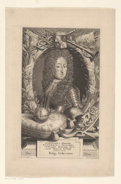Portret Maksymiliana Emanuela Elektora Bawarii autorstwa Frans Bouche