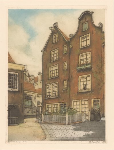 Bagijnhofje (oryginalny tytuł na obiekcie) autorstwa Frans Everbag (signed by artist)