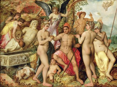 Wyrok Paryża, 1548 autorstwa Frans Floris