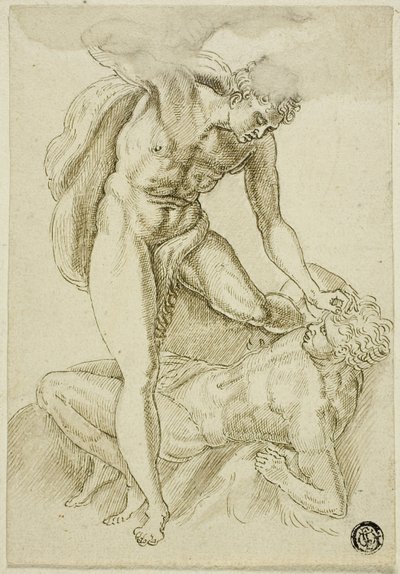 Kain zabijający Abla autorstwa Frans Floris I