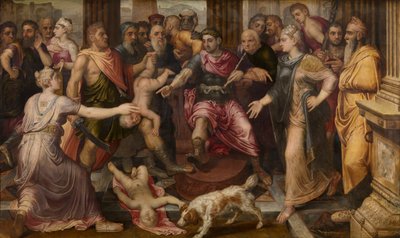 Wyrok Salomona, ok. 1547. autorstwa Frans Floris the Elder