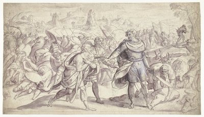 Joshua wysyła posłańców do Ai Historia Jozuego (tytuł serii) autorstwa Frans Francken (I)