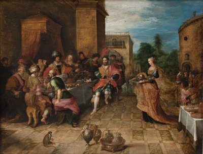 Uczta Heroda. Salome przedstawia głowę Jana Chrzciciela autorstwa Frans Francken d.Y.