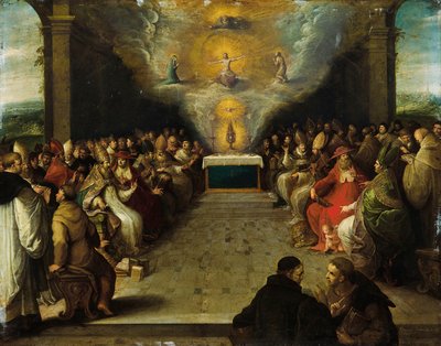 Dysputa na temat Najświętszego Sakramentu autorstwa Frans Francken the Younger