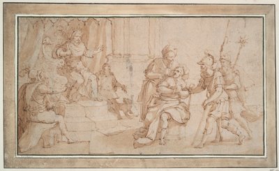 Oślepienie Zaleukosa z Lokry autorstwa Frans Francken the Younger