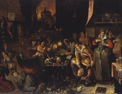 Kuchnia Czarownic, 1606 autorstwa Frans Francken the Younger