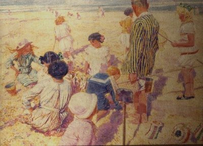 W słońcu (olej na płótnie) autorstwa Frans Gaillard