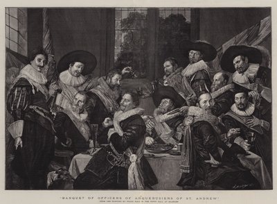 Bankiet Oficerów Arkebuzerów św. Andrzeja autorstwa Frans Hals