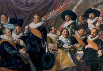 Bankiet funkcjonariuszy Straży Obywatelskiej św. Jerzego autorstwa Frans Hals