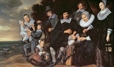 Grupa rodzinna w krajobrazie, ok.1647-50 autorstwa Frans Hals