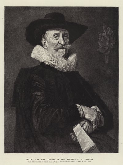 Johann van Loo, pułkownik łuczników św. Jerzego autorstwa Frans Hals