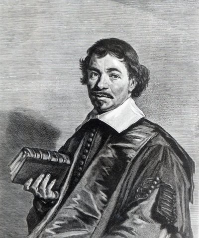 Johannes Hoornbeek, grawerowane przez Jonasa Suyderhoefa autorstwa Frans Hals