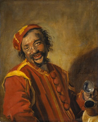 Uśmiechnięty mężczyzna z dzbanem, znany jako Peeckelhaeringh autorstwa Frans Hals
