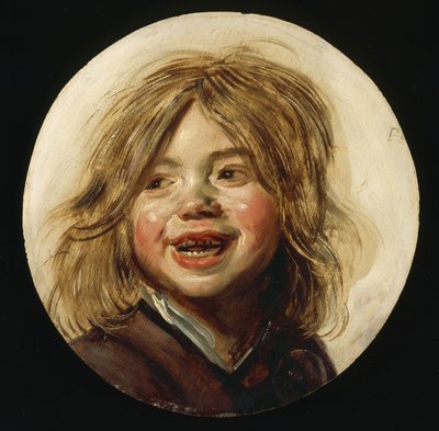 Laughing Child, ok. 1620-5 (olej na drewnie) autorstwa Frans Hals