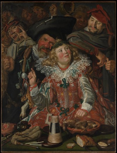 Biesiadnicy w zapusty autorstwa Frans Hals