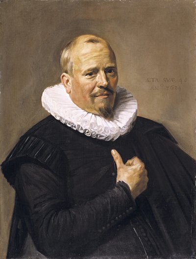 Portret mężczyzny, 1634 (olej na desce dębowej) autorstwa Frans Hals